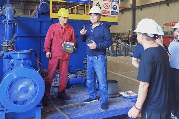 科迅110臺泥漿攪拌器及砂泵設備開啟交付